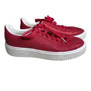 PUMA Women's Platform Lux Women's
Sneakers  Color Toreador Red Size 7.5